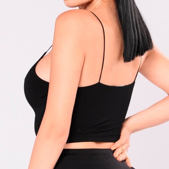 Fashion Nova Black Kiki Crop Top M - Picture 4 of 13